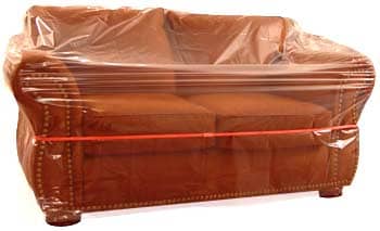 (Clear Plastic Loveseat Covers- 75 per Roll)