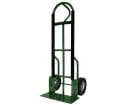 Steel hand truck with 10″ hard rubber tires